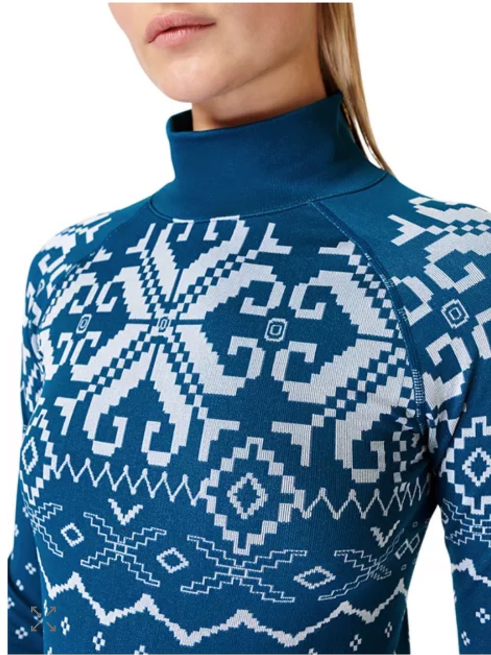 Sweaty Betty Fair Isle Jacquard Base Layer Top